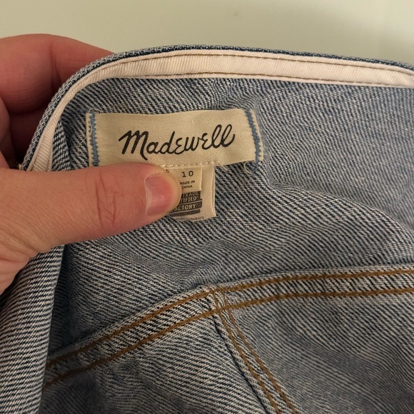 Denim Crop Vest Top in Pawley Wash | Size 10 - Picture 7 of 8